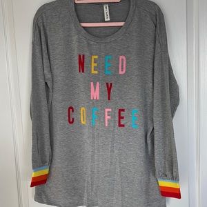 Lounge Top “need my coffee”